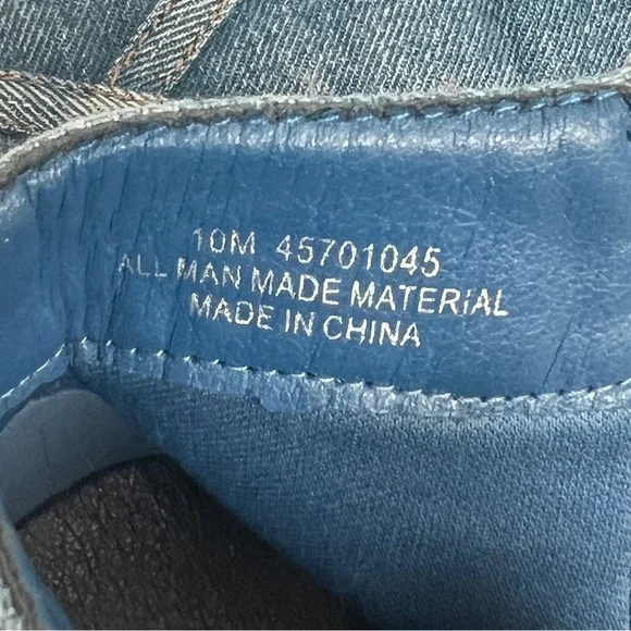 C Comfort Est 1946 Blue Denim Ankle Boots Booties Heels Boho Western 10 - Picture 11 of 11